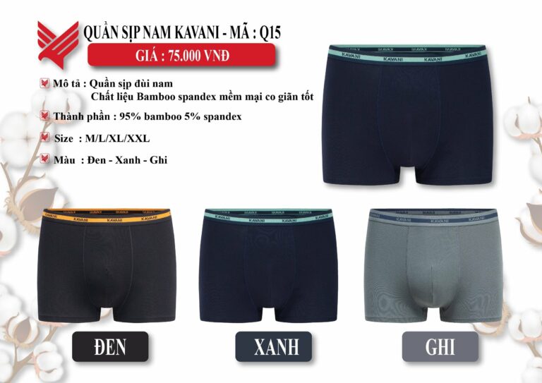Quần lót Kavani Q15