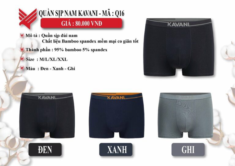 Quần lót Kavani Q16